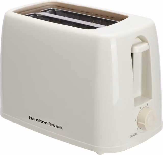 Hamilton Beach 2-Slice Plastic Toaster in Beige