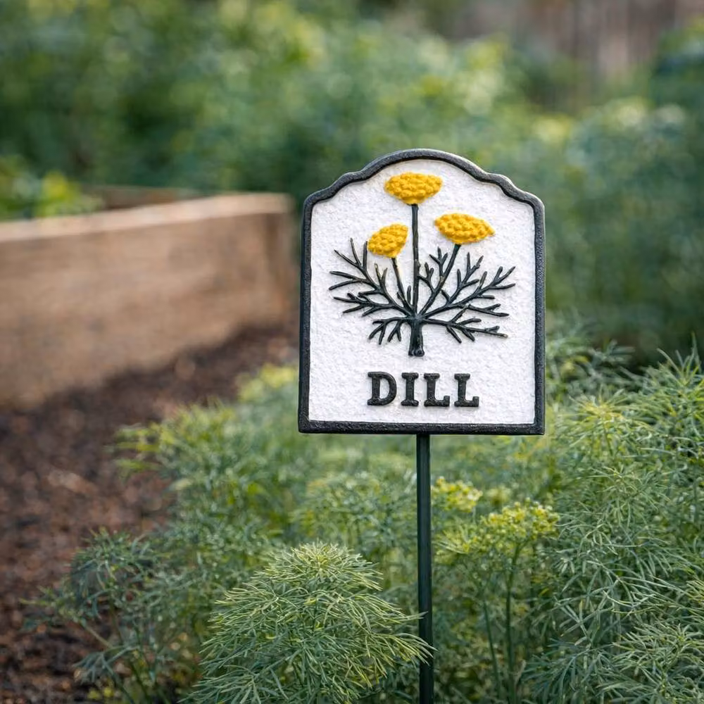 Gifts Direct 2 U Metal Dill Herb Marker Garden Stake – 4