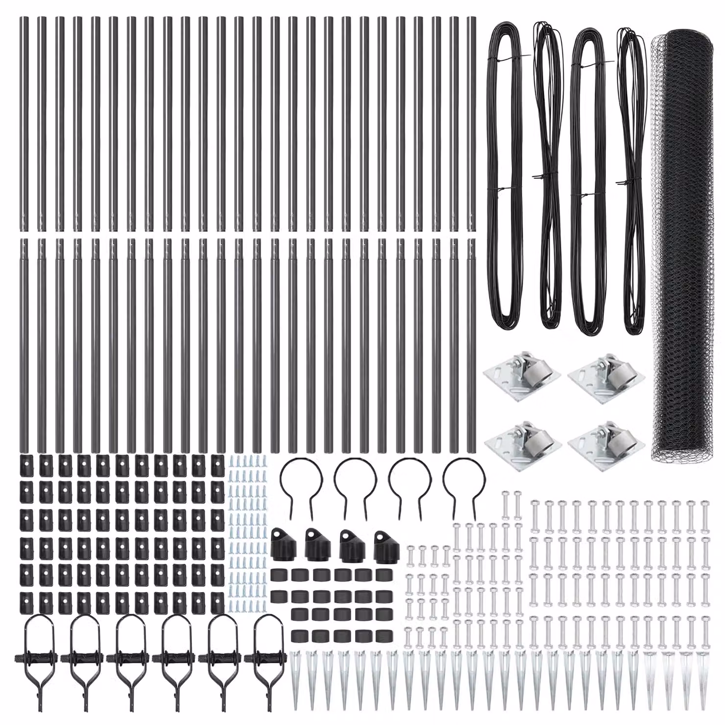 Berkfield Home Hexagon Steel Fence, Grey, H 140 cm x L 50 m – 2