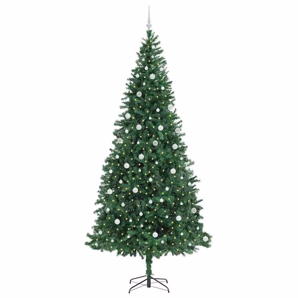 Berkfield Home Artificial Christmas Tree with 300 LEDs and Stand, Green, Height: 300 cm – 3