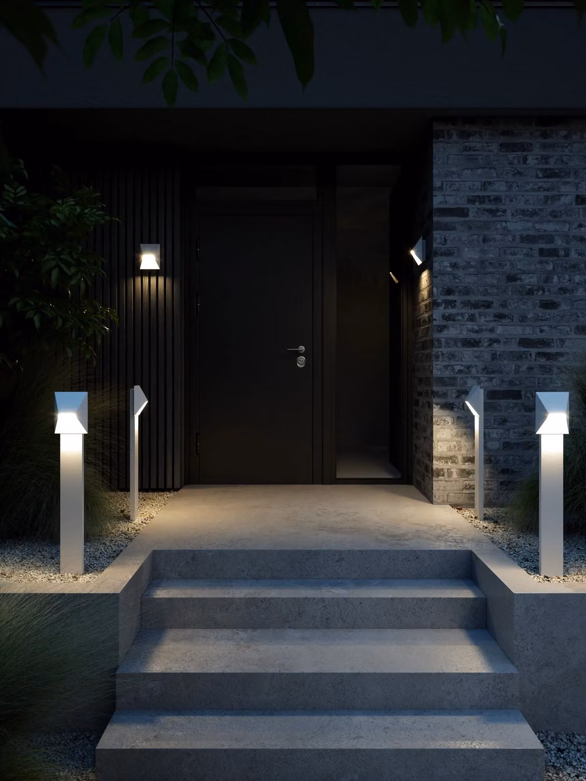 Nordlux Pontio Modern Outdoor Wall Light in White Aluminium with GU10 Socket, IP54 Rated – 2