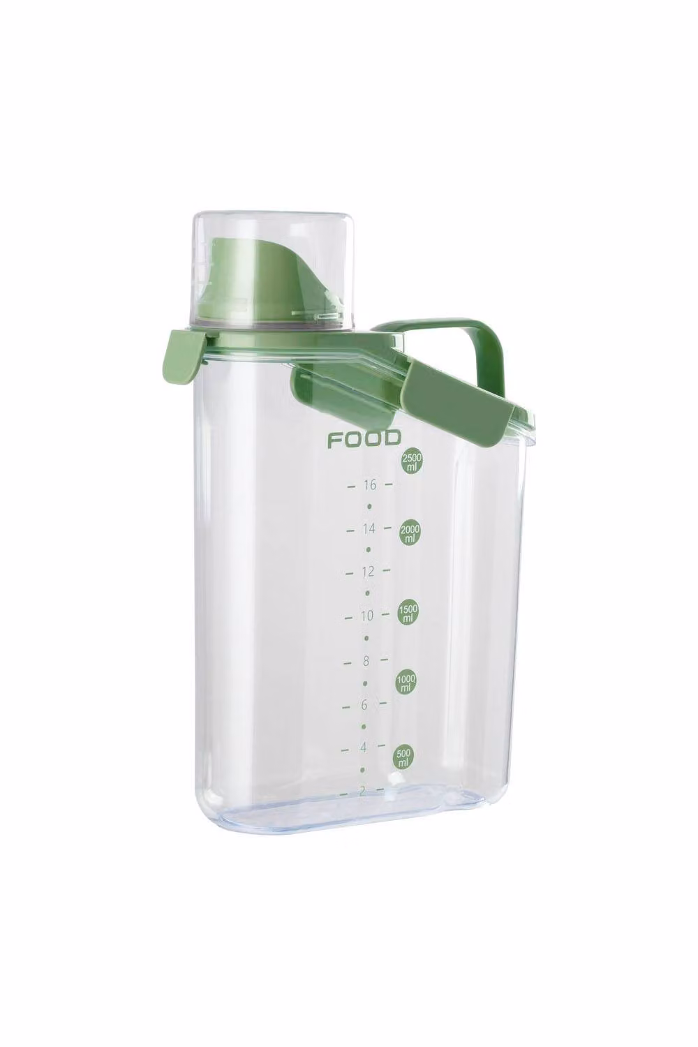 H&O Direct Green Airtight and Leakproof Dry Food Storage Container, 2.8 l – 3