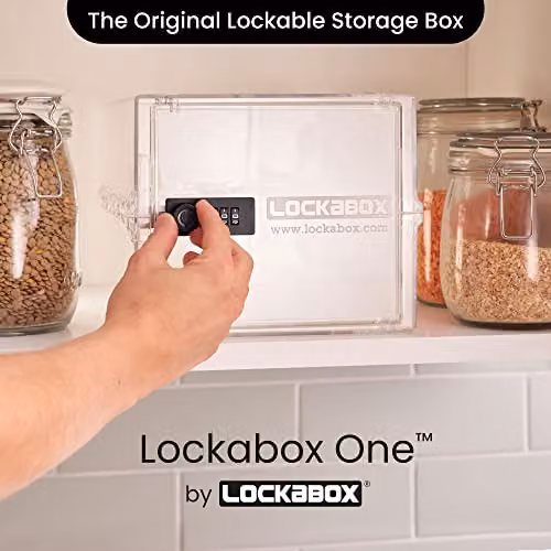 Lockabox One Premium Lockable Medicine Box, 10L, Transparent, W/D/H: 31 x 21 x 17 cm – 2