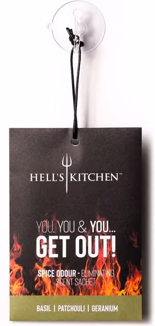 Hell's Kitchen Basil, Patchouli and Geranium Scented Sachets, 6 Pack, Black – 4