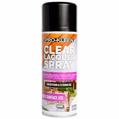 Pro-Kleen Clear Lacquer Spray Gloss, 400ml