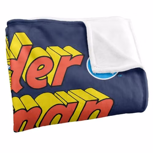 LOGOVISION Wonder Woman Golden Lasso Wonder Cover Super Soft Silky Touch Fleece Throw Blanket, Multicolour, W: 152 cm, D: 127 cm – 2