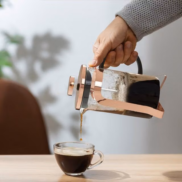 Orsina Akeala Cafetiere in Gold or Bronze