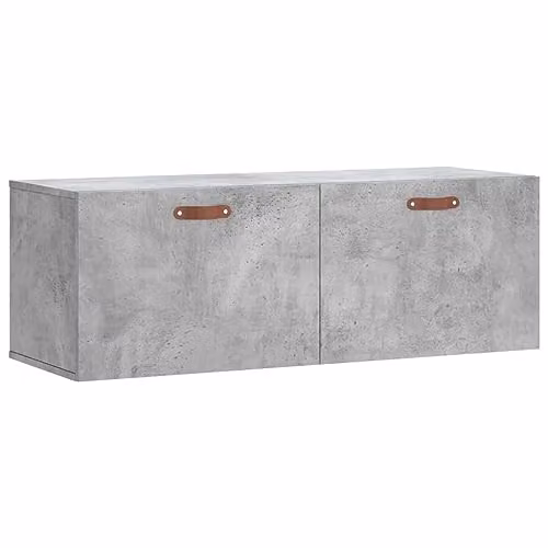 vidaXL Modern Wall Cabinet in Concrete Grey, W: 100 cm, D: 35 cm, H: 35 cm, Made of MDF – 1