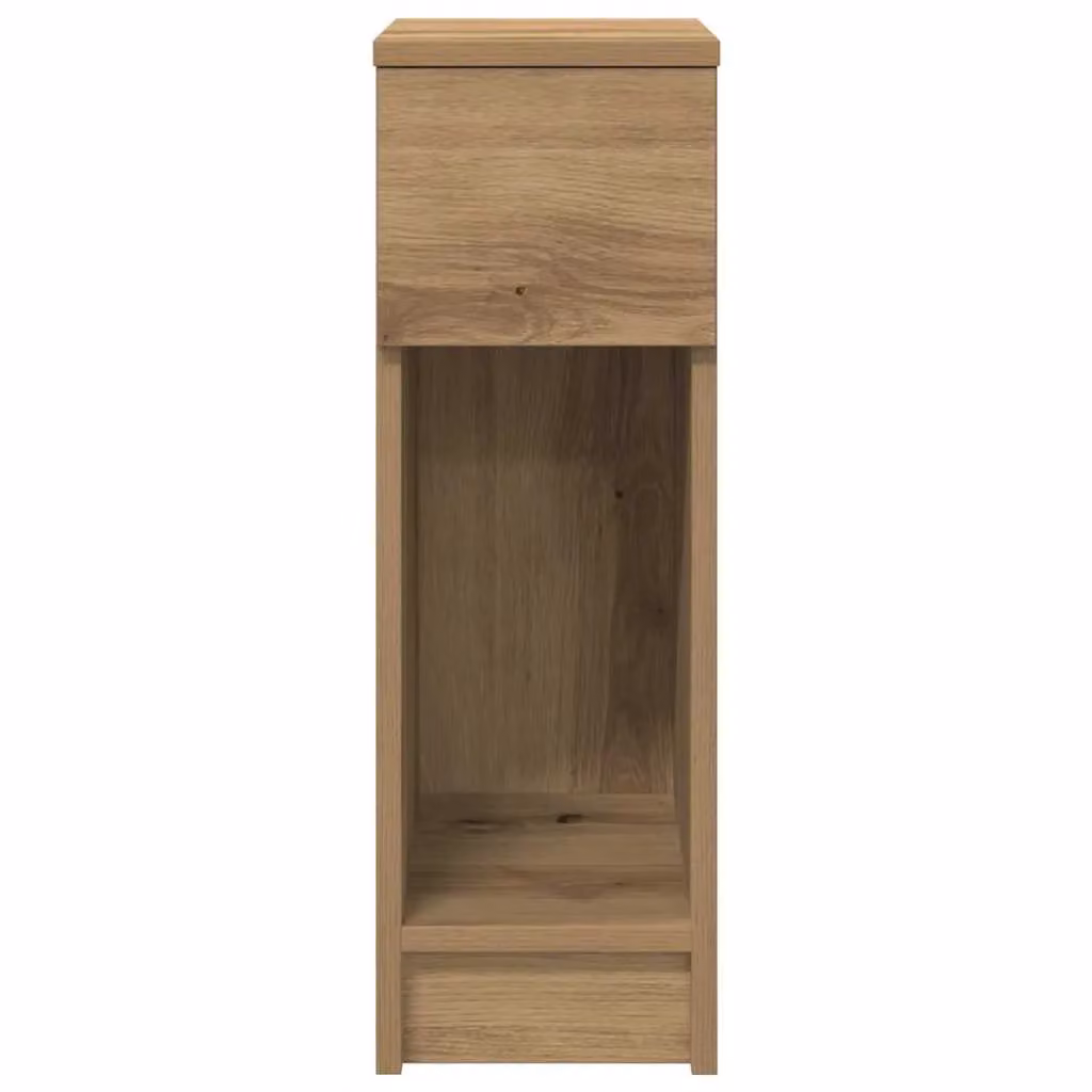 Berkfield Home Artisan Oak Bedside Cabinets with Drawer, 2 Piece Set, Brown, W/D/H: 20 x 36 x 60 cm – 2