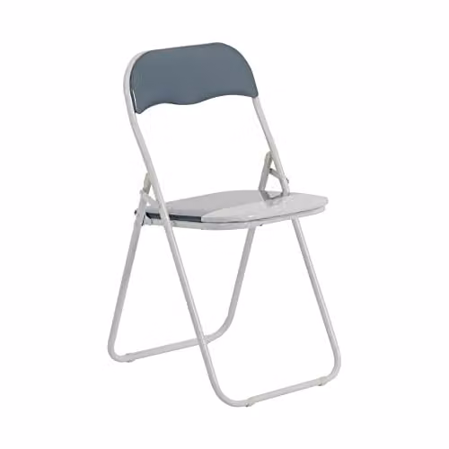 Harbour Housewares Padded Folding Chair in Grey