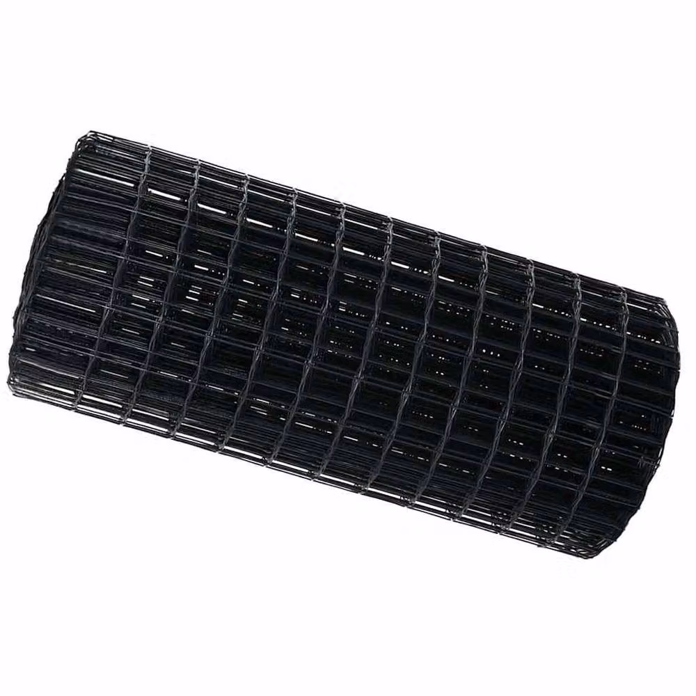 Berkfield Home Modern Euro Fence Grey PVC-Coated Steel, H: 60 cm, L: 50 m – 3