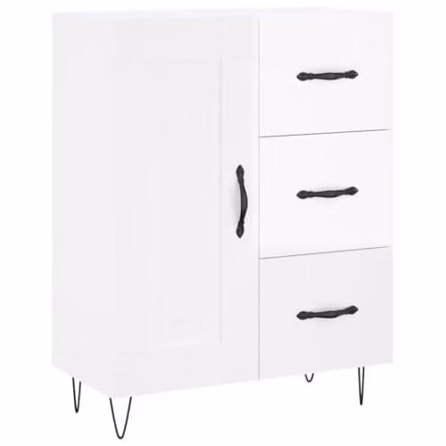 vidaXL High Gloss White Sideboard in Engineered Wood W/D/H: 69.5 x 34.0 x 90.0 cm – 1