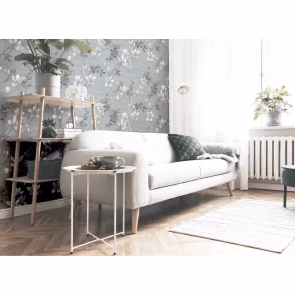 Nordara Jardin Grey Floral Botanical Paper Wallpaper – 3