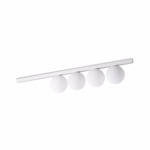 Ideal Lux Binomio 4 Light White Glass Sphere Ceiling Light