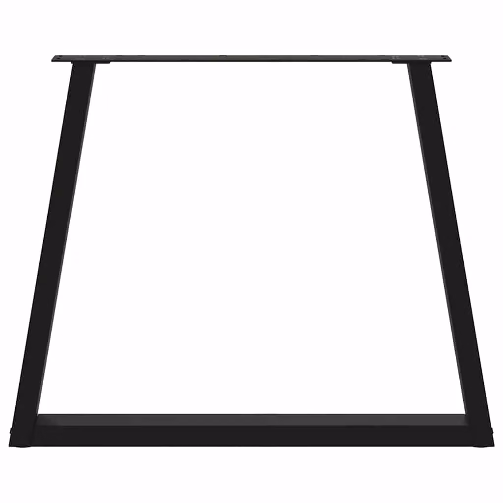 Berkfield Home V-Shape Dining Table Legs, 2 Piece Set, Black Steel, H: 72-73.3 cm x W: 80 cm – 4