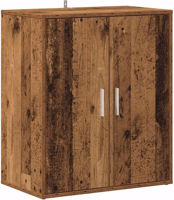 Berkfield Home Rustic Shoe Cabinet in Brown, W/D/H: 60 x 35 x 70 cm – 1