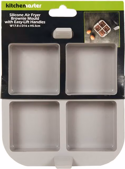 Kitchen Master Silicone Square Brownie Mould, Grey