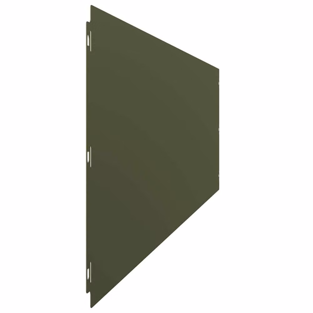 Berkfield Home Lawn Edgings, 20 Pieces, Olive Green, Cold-rolled Steel, H x W: 103 x 25 cm – 3