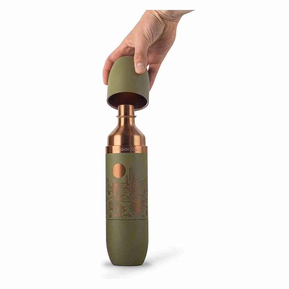 High Camp Flasks Parkside Flask 750 Mojave Special Edition Travel Wine Flask, 750ml, Green – 2