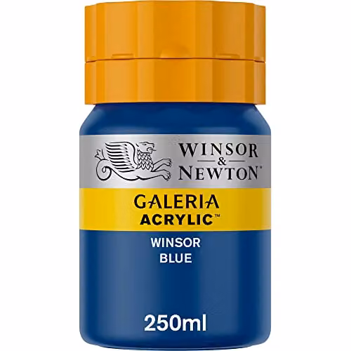 Winsor & Newton Galeria Acrylic Paint, Winsor Blue, 250ml – 2