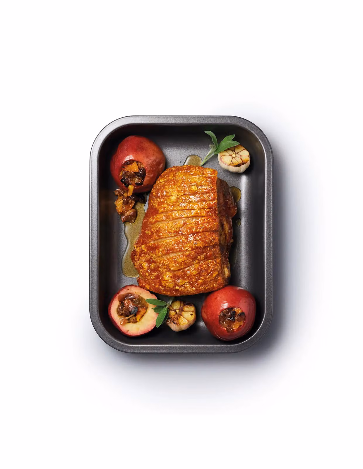 MasterClass Non-Stick Carbon Steel Sloped Roasting Dish, Grey, W: 33 cm, D: 25.5 cm – 4