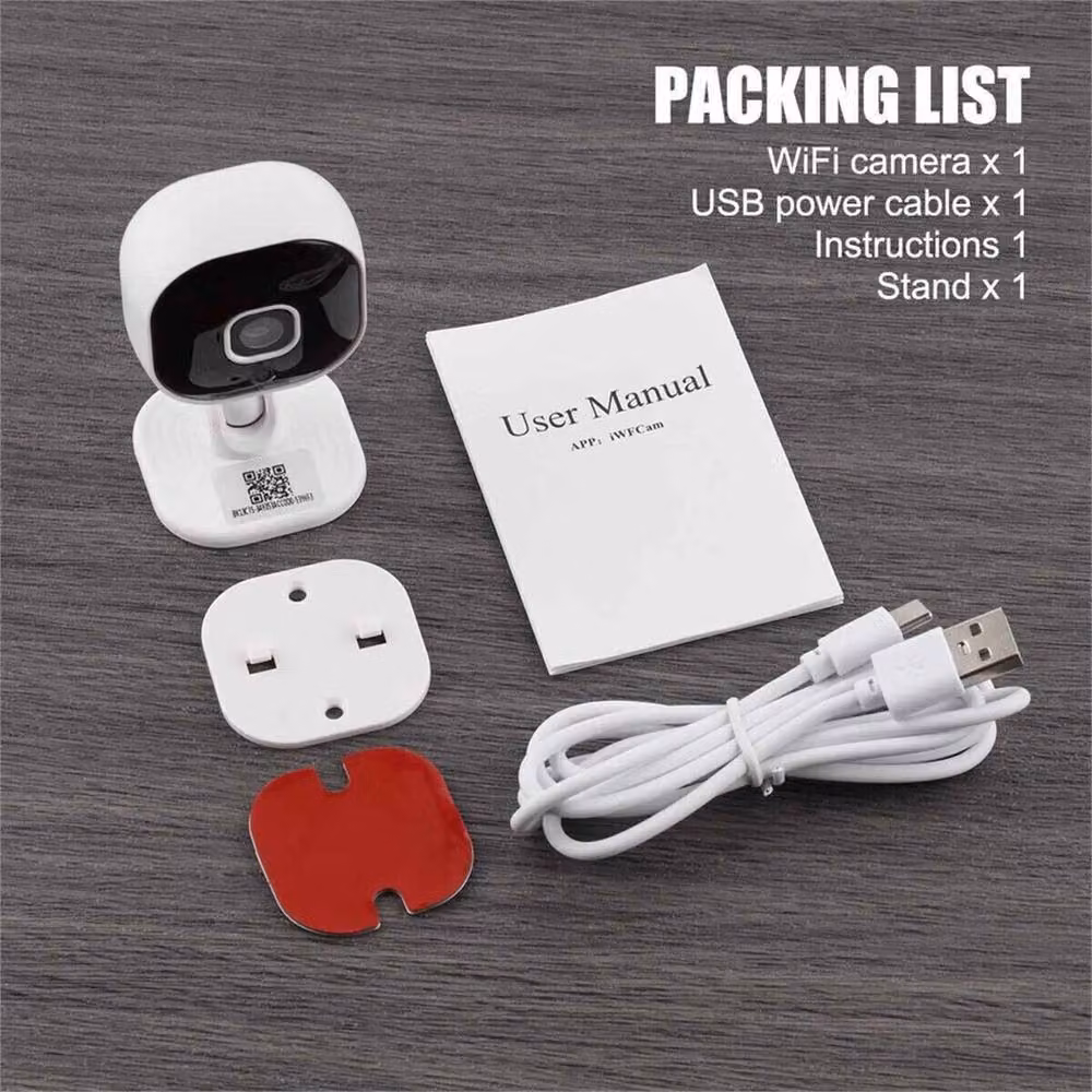 Nordara 1080P HD Mini Wireless WiFi Indoor IP Security Camera, White – 2