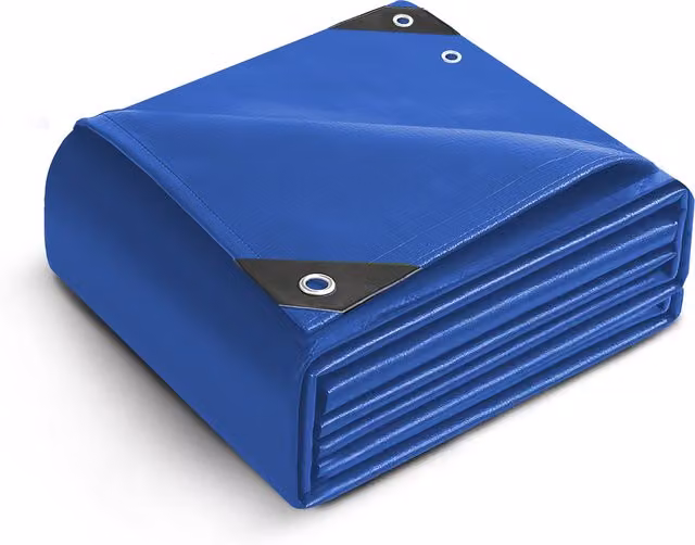 Keplin Waterproof Tarpaulin Cover Sheet, Blue, 3 x 3 m – 1