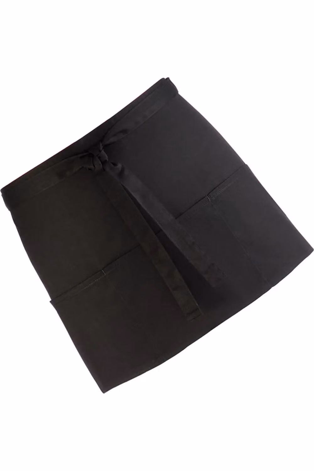 Premier Colours Pack of 2 Professional 3 Pocket Aprons in Black, Poly-Cotton – 2