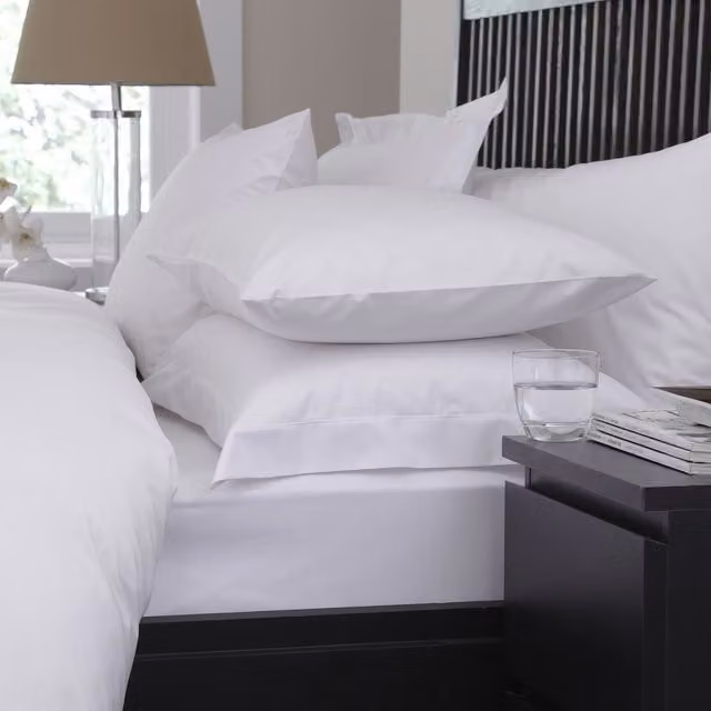 Charlotte Thomas White Percale Combed Cotton Oxford Pillowcase, 69 x 69 cm