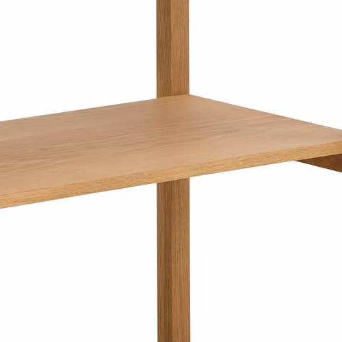 AC Design Furniture Lars Rectangular Shelf with 3 Shelves and Oak Frame, Natural/Brown, W/D/H: 80 x 40 x 93.3 cm – 4