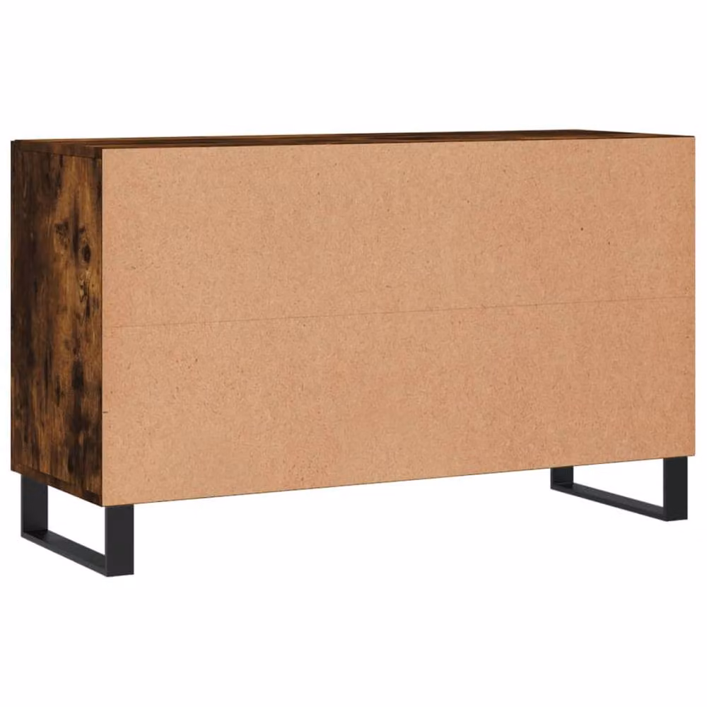 Berkfield Home Smoked Oak Sideboard in Brown, W/D/H: 100 x 36 x 60 cm – 5