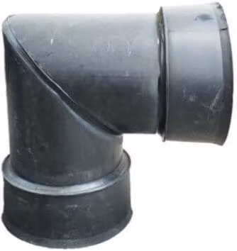 PBSL Group Twinwall Drainage Bend 90 Degree Black 450mm