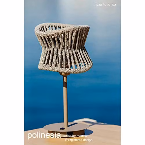 Netlighting Polinesia Table Lamp, Beige, E27, IP44 – 3