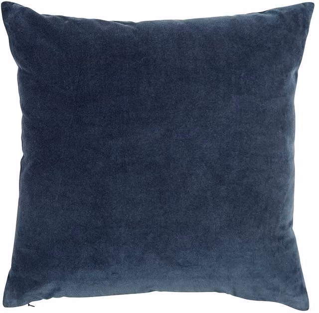 Christy Jaipur Luxury Filled Velvet Square Cushion in Blue, 45 x 45 cm