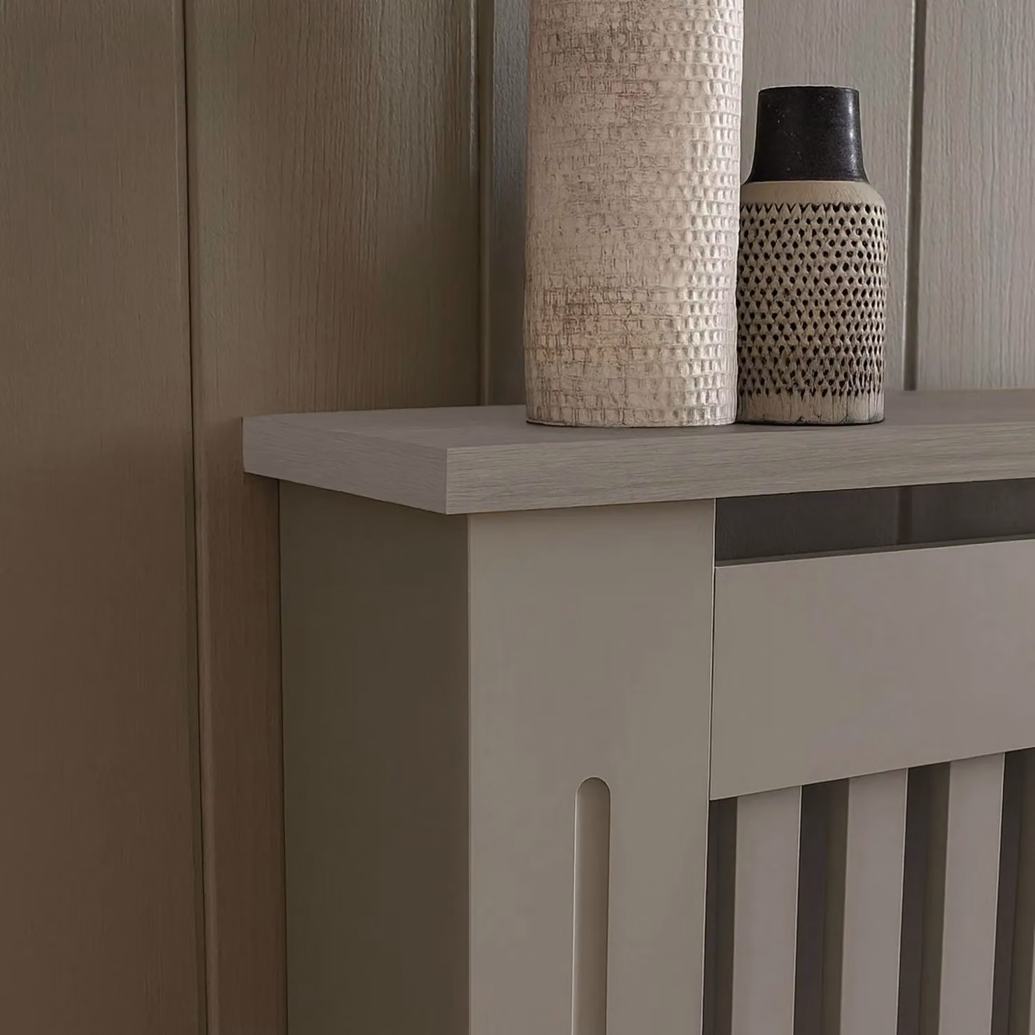 Neo Grey Belgravia Decorative Radiator Cover, W/D/H: 112 x 19 x 82 cm – 3