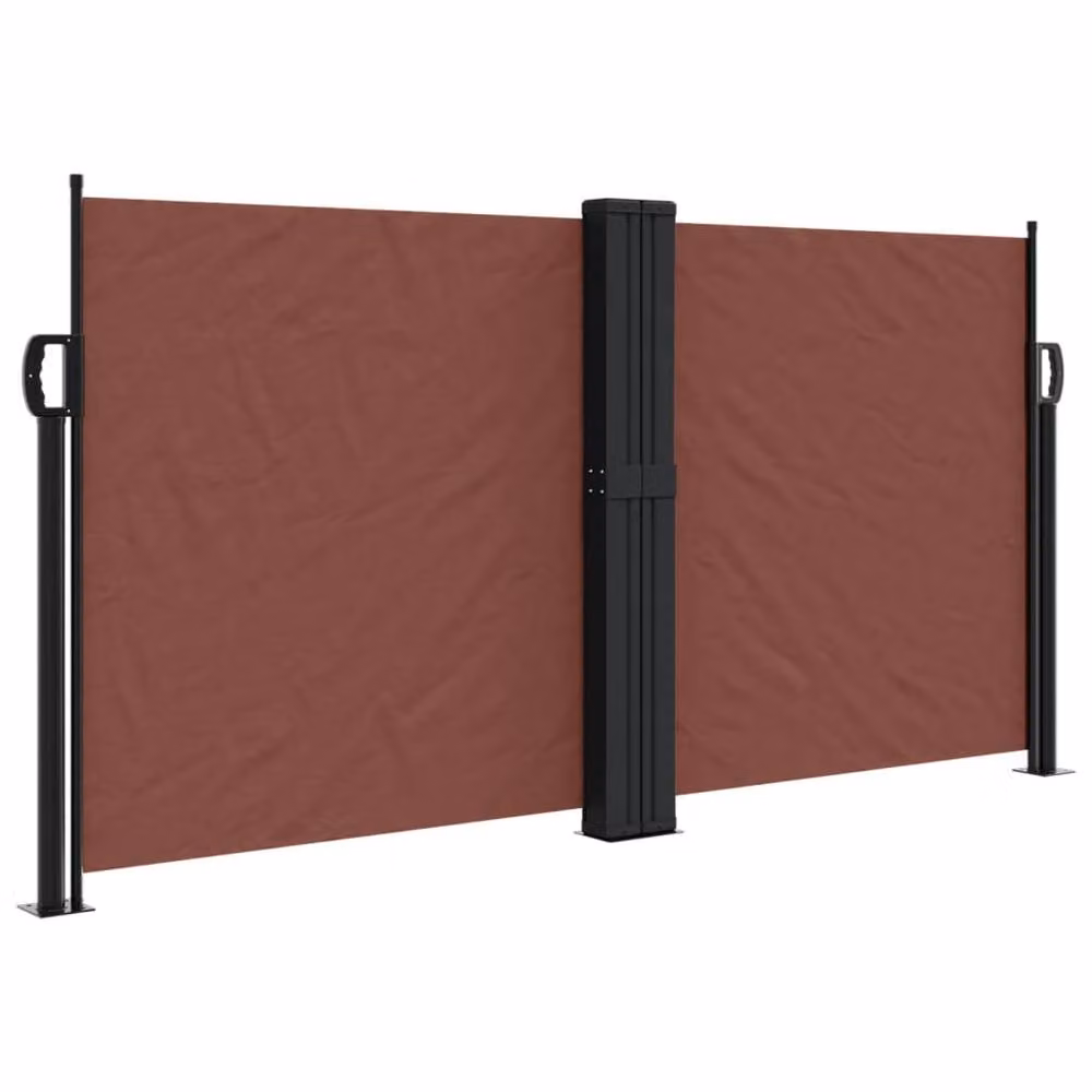 Berkfield Home Retractable Side Awning in Brown, W/H: 120 x 1000 cm – 2