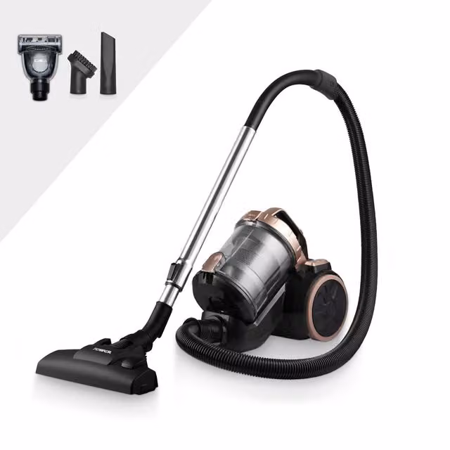Tower TXP10PET 1.5L Bagless Cylinder Vacuum Cleaner with HEPA Filter for Pet Hair, Black