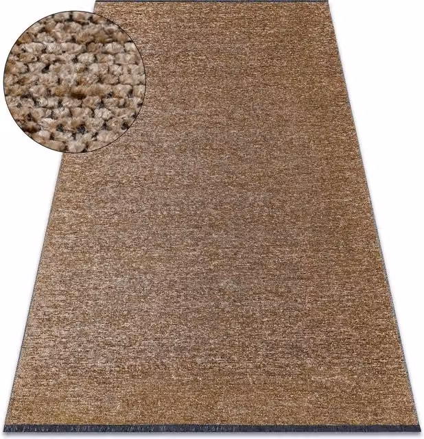 RugsX Twin Beige Flat Weave Rectangular Rug, W: 155 cm, L: 220 cm