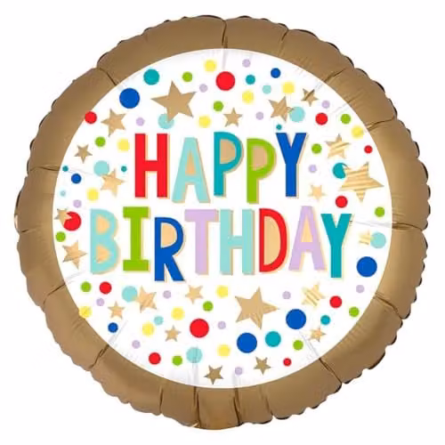 Amscan Gold Satin Marquee Dots for Birthday Decorations