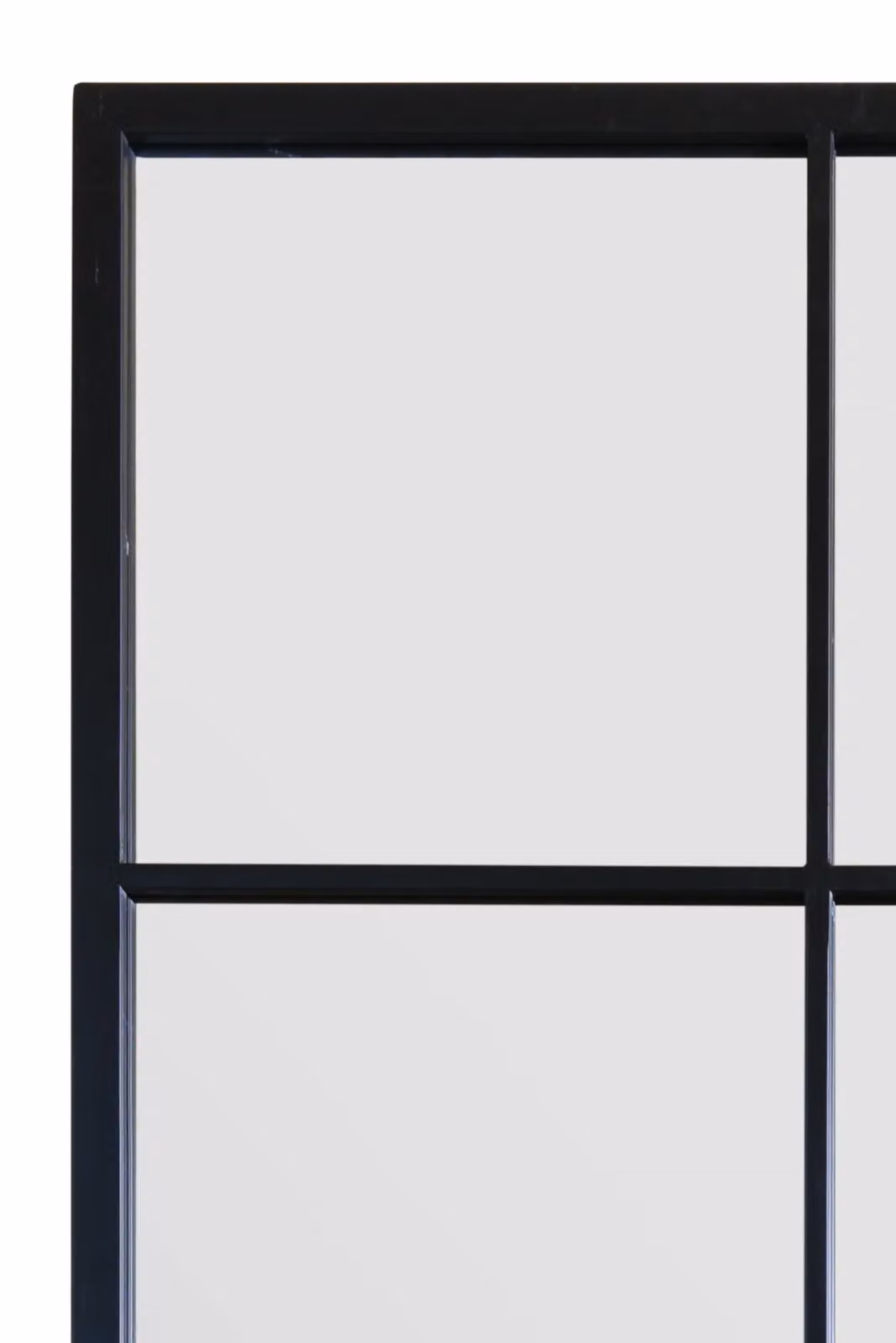 MirrorOutlet The Fenestra Black Modern Window Mirror, W: 85 cm, H: 174 cm – 3