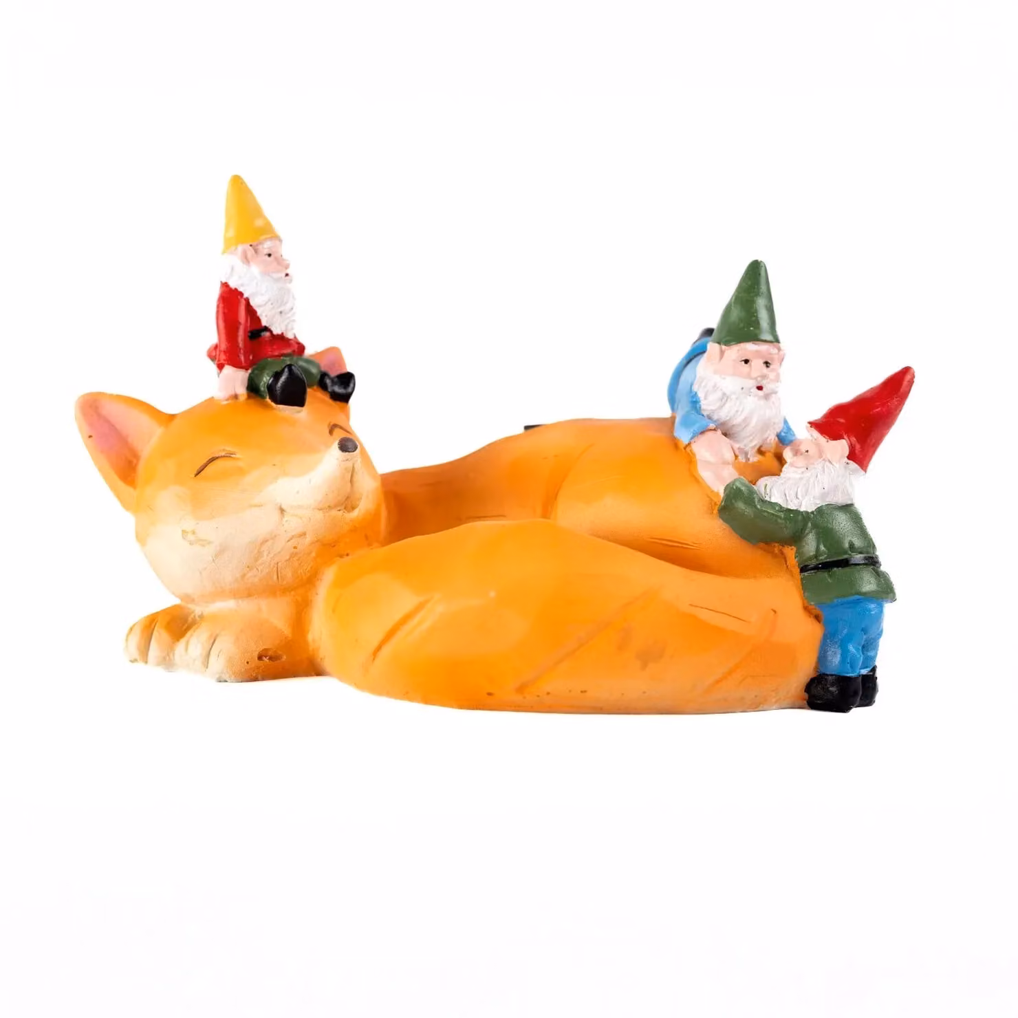 Marco Paul Solar Light Sleeping Fox and Garden Gnome Multicolour Ornament – 2