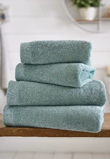The Lyndon Company Egyptian Cotton Terry Spa Towel Set in Duck Egg Blue