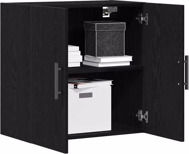 Berkfield Home Black Oak Wall Cabinet W/D/H: 60 x 31 x 60 cm