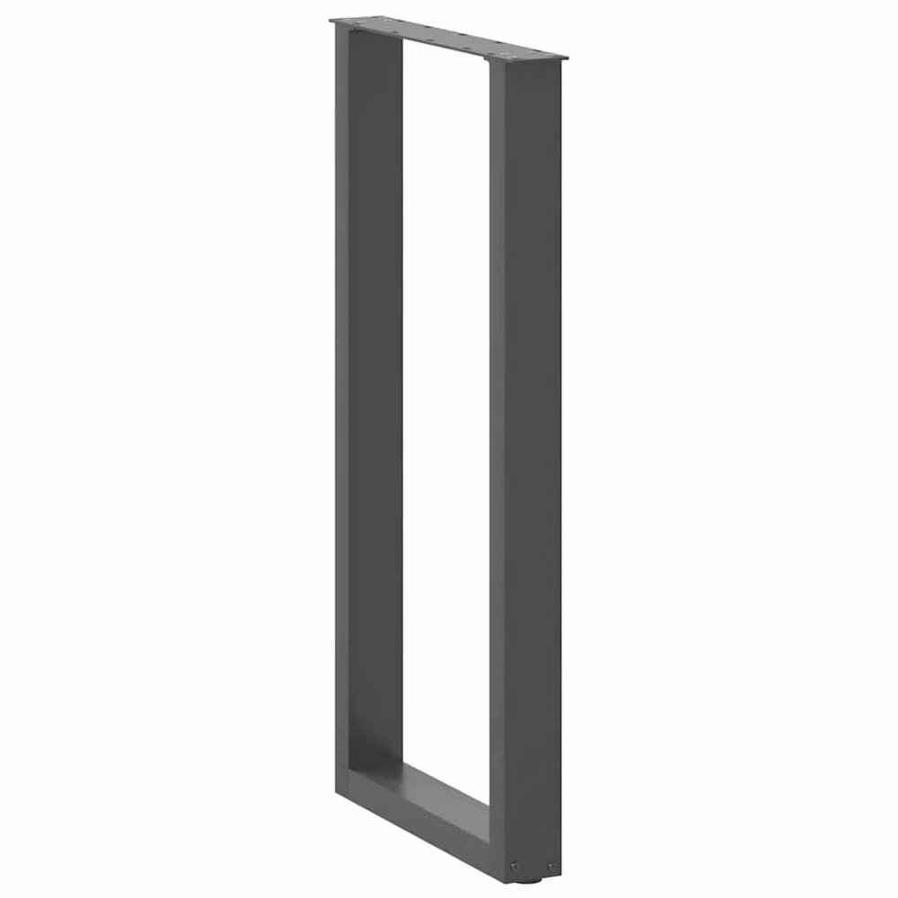Berkfield Home U-Shaped Coffee Table Legs, 2 Piece Anthracite Steel Set, H 100 x W 40 cm – 3