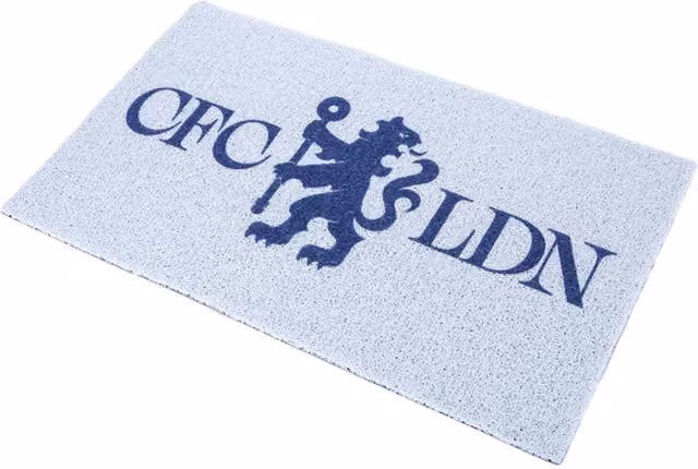 Chelsea FC Blue Rectangular Loop Pile Door Mat W: 75.0 cm, D: 45.0 cm
