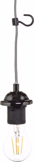 Litecraft Fresia Plug In Ceiling Cable Kit in Black Nickel