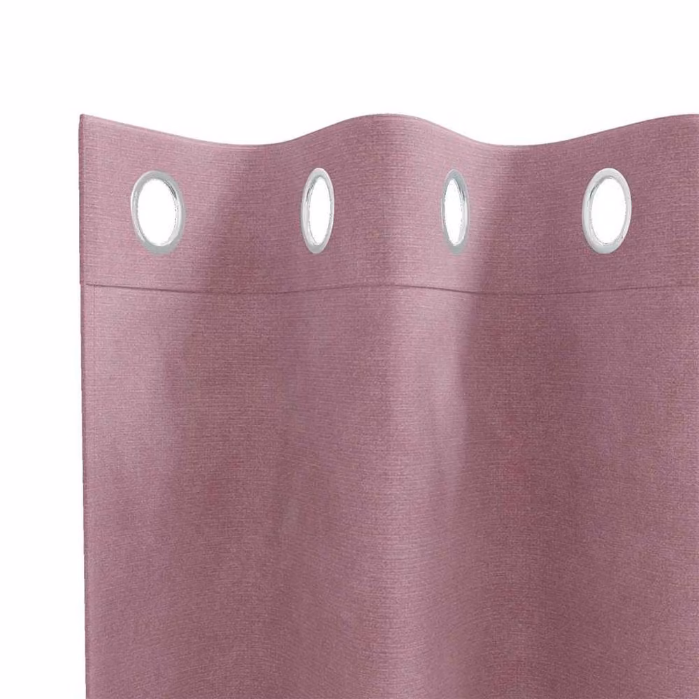 Berkfield Home Modern Pink Velvet Blackout Curtains with Eyelets, 2 Pack – 4