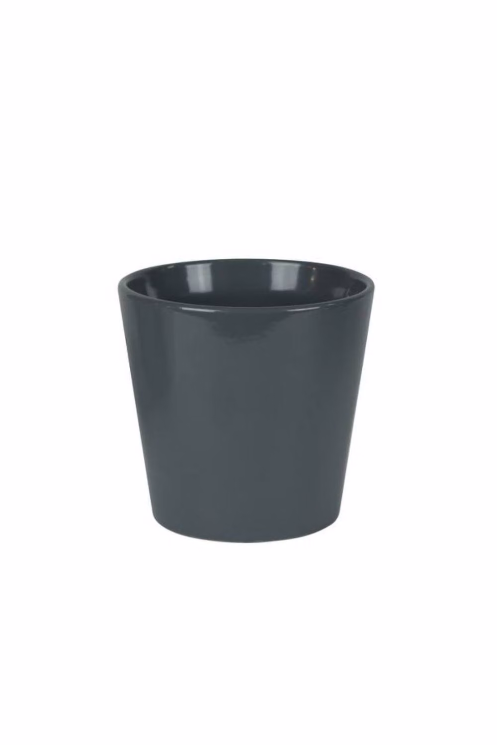 KDMD Hortus Vienna Glossy Grey Ceramic Pot, 2 Pack – 2