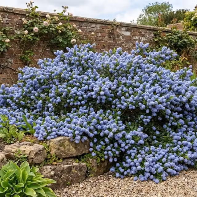 Plants By Post Ceanothus Repens Californian Blue Evergreen Ornamental Shrub, 2L