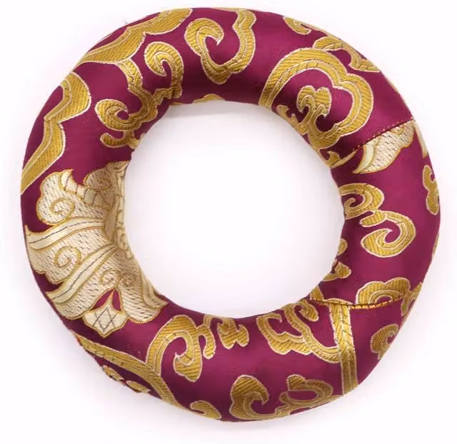 KDMD Singing Bowl Hoop Cushion in Assorted Multicolour and Purple for 16-18cm Bowls